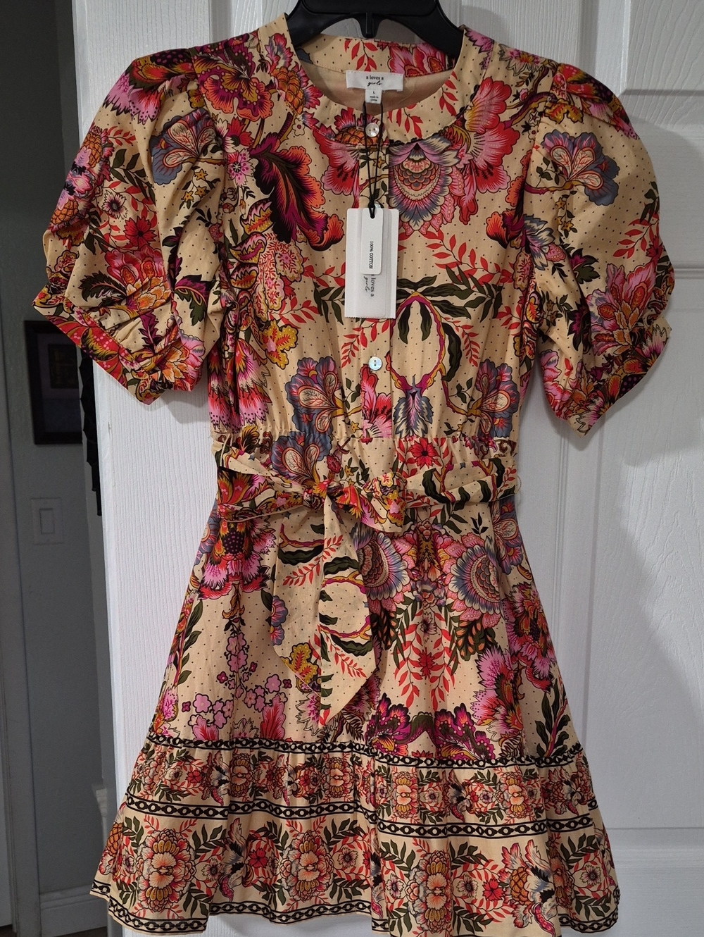 A Loves A floral dress, girls large